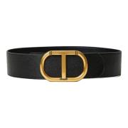 Stijlvolle Riem met 100% Samenstelling Twinset , Black , Dames