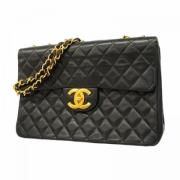 Pre-owned Leather shoulder-bags Chanel Vintage , Black , Dames