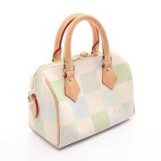 Pre-owned Canvas handbags Louis Vuitton Vintage , Beige , Dames