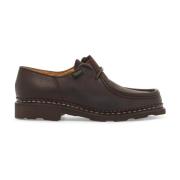 Klassieke Leren Derby Schoenen Paraboot , Brown , Dames