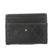 Pre-owned Leather home-office Chanel Vintage , Black , Dames