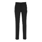 Klassieke Wol Zijde Broek Fendi , Black , Heren