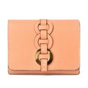 Pre-owned Leather wallets Chloé Pre-owned , Pink , Dames