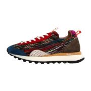 Multicolor Suède/Wollen Gebreide Sneakers Flower Mountain , Multicolor...