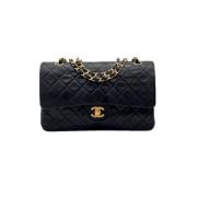 Pre-owned Leather chanel-bags Chanel Vintage , Black , Dames