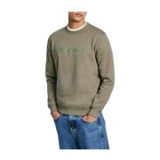 Groene Safari Casual Sweatshirt New Joe Pepe Jeans , Green , Heren