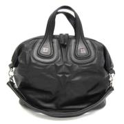 Pre-owned Leather handbags Givenchy Pre-owned , Black , Dames