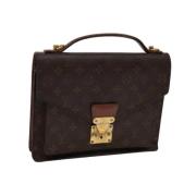 Pre-owned Canvas handbags Louis Vuitton Vintage , Brown , Dames