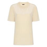 Zijden Beige Korte Mouw Blouse Joseph , Beige , Dames