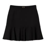 Casual Viscose Blend Elastische Rok Twinset , Black , Dames