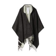 Stijlvolle Poncho voor Vrouwen Gaëlle Paris , Black , Dames