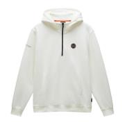 Witte Hoodie B-Badge Sweater Napapijri , White , Heren