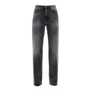 Donkere Vintage Straight Jeans Haikure , Gray , Dames