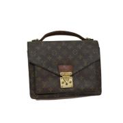 Pre-owned Canvas handbags Louis Vuitton Vintage , Brown , Dames