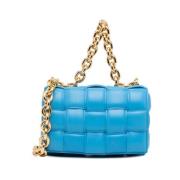 Pre-owned Leather handbags Bottega Veneta Vintage , Blue , Dames