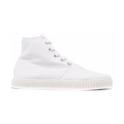 Witte Elegante Gesloten Platte Sneakers Maison Margiela , White , Dame...