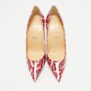 Pre-owned Fabric heels Christian Louboutin Pre-owned , Red , Dames