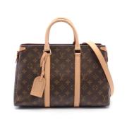 Pre-owned Canvas handbags Louis Vuitton Vintage , Brown , Dames