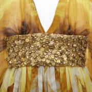 Pre-owned Silk dresses Alexander McQueen Pre-owned , Yellow , Dames