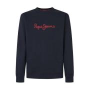 New Joe Crew Sweatshirt Pepe Jeans , Blue , Heren