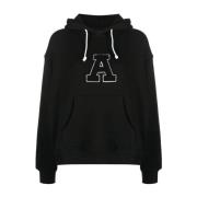 Zwarte Hoodie met Applicatie Casual Sweater Axel Arigato , Black , Dam...