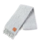 Pre-owned Wool scarves Loewe Pre-owned , Gray , Dames