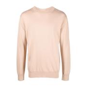 Beige Wol Casual Sweater Jil Sander , Beige , Heren