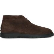 Bruin Leren Dames Enkellaarzen Tod's , Brown , Dames