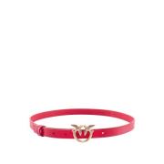 Leren Love Birds Riem Pinko , Red , Dames