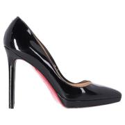 Pre-owned Leather heels Christian Louboutin Pre-owned , Black , Dames