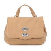 Daily Baby Leren Schoudertas Zanellato , Beige , Dames