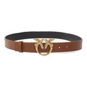 Leren Riem met Uniek Ontwerp Pinko , Brown , Dames