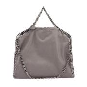 Eco-leer Chain Tote Tas Stella McCartney , Gray , Dames