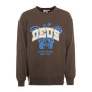 Flight Fight Sweatshirt Relaxed Fit Deus Ex Machina , Gray , Heren