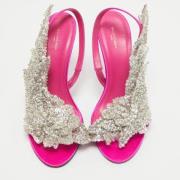 Pre-owned Satin sandals Balenciaga Vintage , Pink , Dames