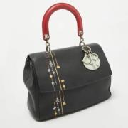 Pre-owned Leather handbags Dior Vintage , Black , Dames