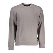 Grijze Geborduurde Sweater met Lange Mouwen Napapijri , Gray , Heren