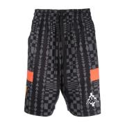 Casual Voetbalshorts in Zwart Marcelo Burlon , Black , Heren