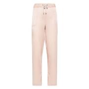 Casual Roze Broek Acetaat Siliconen Lorena Antoniazzi , Pink , Dames