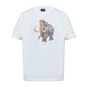 T-shirt met print PS By Paul Smith , White , Heren