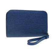 Pre-owned Leather louis-vuitton-bags Louis Vuitton Vintage , Blue , Da...