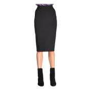 Slim Fit Pencil Rok, Gemaakt in Italië Chiara Boni , Black , Dames