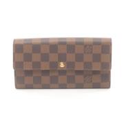 Pre-owned Canvas wallets Louis Vuitton Vintage , Brown , Dames