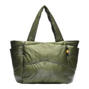 Nylon Tote Tas K-Way , Green , Dames