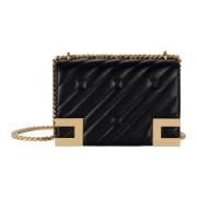 Gewatteerde Medium Synthetisch Leren Handtas Elisabetta Franchi , Blac...