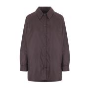 Bruine Nylon Thermore® Jas Shirt Aspesi , Brown , Dames