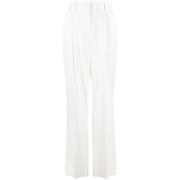 Witte Casual Wijde Broek Lorena Antoniazzi , White , Dames