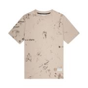 Rebellion T-shirt Heren Sand Off The Pitch , Beige , Heren