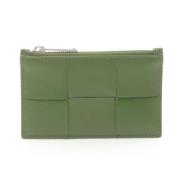 Pre-owned Leather wallets Bottega Veneta Vintage , Green , Dames