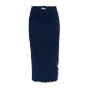 Geribbelde rok Rotate Birger Christensen , Blue , Dames